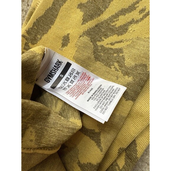 Women’s XS GYMSHARK Adapt Camo Seamless Leggings Yellow - Picture 4 of 6